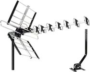 Five Star Outdoor HDTV Antenna up to 200 Mile Long Range, Attic or Roof Mount TV Antenna, Long Range Digital OTA Antenna for 4K 1080P VHF UHF Includes J Mount, 40 ft. RG6 Coaxial Cable