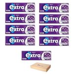 Extra Chewing Gum 9 x Sugar Free Selection Fresh Blueberry Little Moments of Refreshment Sold by VR Angle