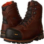 Timberland PRO Men's 8" Boondock WP CSA Work Boot, Brown Full-Grain Leather, 9 W US