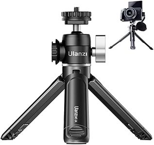 ULANZI Mini Camera Tripod with 360° Ball Head & Cold Shoe, Extendable Small Selfie Stick Tabletop Tripod Stand Handle Grip for Camera iPhone 11 Canon G7X Mark III Sony ZV-1 RX100 VII A6600 Vlogging