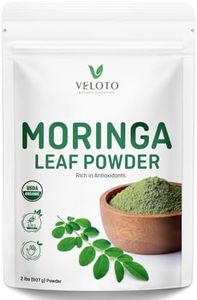 VELOTO Moringa Powder Organic, Moringa Oleifera Leaf Powder Natural Antioxidants & Vitamin Superfoods for Moringa Tea, Drink & Vegan Recipes, Moringa Powder for Hair, Gluten Free & Non-GMO, 2 Pounds