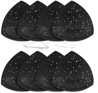 Adamotto Waterproof Bathing Suit Inserts 4 Pairs Push Up Bra Pads Inserts Removable for Swimsuits Sport Bikini Black - D/E Cups