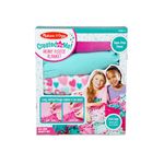 Melissa & Doug Created by Me! Heart Fleece Blanket No-Sew Craft Kit (40 squares, 1 metres x 1.5 metres)