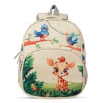 VISMIINTREND 13" Preschool School Bag Backpack for Toddler Kids Girls and Boys | Picnic | Travel | Birthday | Diwali | Christmas | Gifts for Kids | Customized Bags | Jungle (1-4 Year Old)