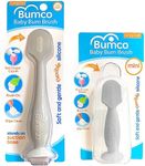 Bumco Diaper Cream Spatula + Mini Baby Bum Brush for Baby Butt Cream with Travel Case - Diaper Cream Applicator Set, Butt Spatula Baby Necessities, Diaper Cream Brush, Gray