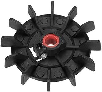uxcell Motor Fan Blade 116mmx14mm Round Shape Bore Black Engineering Plastic with 12 Vanes