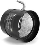 Hazztoll 6 Inch Stove Pipe Damper, Improve The Thermal Efficiency of The Heating System, Wood Burning Stove Top Connecting Adapter, Black