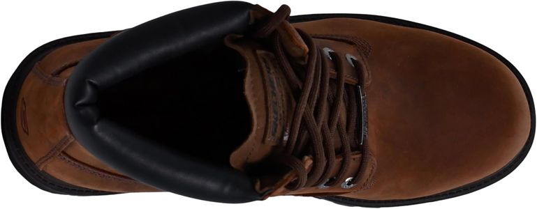 Skechers Men’s Waterproof Chelsea Boots, Dark Brown Leather – Size 9 UK