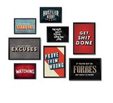 PAPER PLANE DESIGN framed posters (HUSTLE)