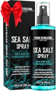 Viking Revolution Sea Salt Spray for Hair Men - Hair Texturizing Spray with Kelp, Aloe Vera and Red Algae Extract - Surf Spray to Add Volume and Texture Sea Salt Spray for Men Beach Hair Spray - 8.8oz