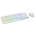 MSI Vigor Backlit RGB Dedicated Hotkeys Anti-Ghosting Mechanical Feel Gaming Keyboard & Gaming Mouse Combo (Vigor GK30 Combo White US)