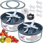 [UPGRADE] Replacement Blender Blade Parts for 600w 900w NutriBullet Blender including Extractor Blade Gasket and Gear (2-pack)