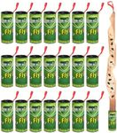 WD&CD 22 Pcs Fly Paper Strips, Green Sticky Fly Ribbons Traps, Fly Tape Trap Ribbons for Indoor and Outdoor Catcher for Fruit Flies/Gnat/Insect/Pest/Mosquito