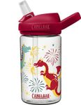 CAMELBAK Eddy+ Kids Everyday Water Bottle - Strong Drop Proof Design - BPA Free - Leak-Proof - Dishwasher Safe - 400ml, Firework Dragon