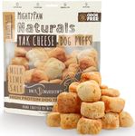 Mighty Paw Yak Cheese Puffs for Dogs - All-Natural Pet Treats for All Sized Breeds - Odorless Limited-Ingredient Chews for Puppies & Power-Chewers - Rich in Protein and Calcium - Easy to Chew (12 oz.)