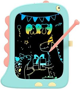 TEKFUN Colorful Doodle Board Drawing Tablet, Memo Board, 8.5 inch Drawing Pads with Lanyard, Travel Educational Toys Gifts for Boys Girls Age 3 4 5 6 7 8 9 Years (Blue)