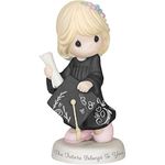 Precious Moments Future Belongs to You Graduation Girl Bisque Porcelain 183007 Figurine, One Size, Multicolor