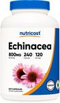 Nutricost Echinacea 800mg, 240 Capsules - Vegetarian Caps, Non GMO, Gluten Free, 120 Servings