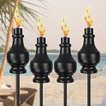 tewei 4 Pack Metal Citronella Torch