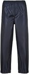 Portwest S441 Men's Waterproof Rain Trousers - Lightweight Adjustable Safety Overpants Class 3 Navy, X-Small