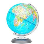 Illuminated World Globe for Kids with Stand,Built in LED for Illuminated Night View