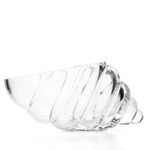 Hosley's Glass Shell Vase - 8" Long. Ideal for Spa, Aromatherapy. Floral settings. DIY Craft projects, Votive Candle Gardens