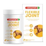 Vetzyme Flexible Joint Supplements for Dogs (90 Tablets) - Hip and Joint Care with Glucosamine, Tasty Chicken Flavour