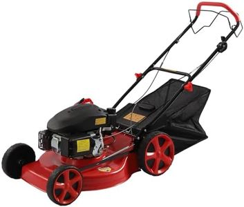 CUBELLIN 20Inch Self Propelled Gas Lawn Mower 140CC Lawn Mower Gas Push Self Propelled Lawn Mower 3-in-1 Lawn Mower with Grass Bag, 8 Position Height Adjustable, Rear Wheel Drive