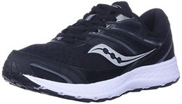 Saucony Women's Cohesion 13 Running Shoe, Black/ White, 8.5 M US