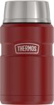 Thermos SK3020MR4 Vacuum-Insulated Food Jar with Spoon, 24 Ounce, Matte Red