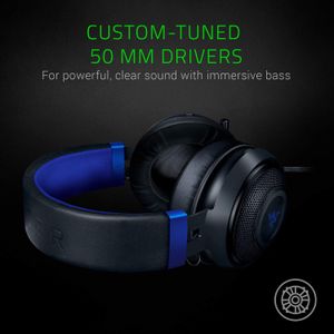 Razer Kraken Gaming Headset – Black, Over-Ear Wired