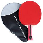 Expert Table Tennis Palio Master 3.0 Racket & Case - ITTF Approved (Wood , Multicolor)