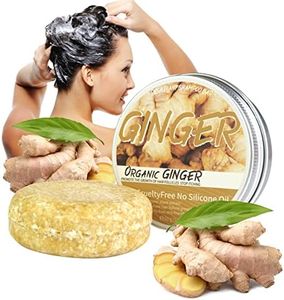 Mroobest Barre de Shampoing pour Recroissance des Cheveux, Savon de Shampooing Solide Au Gingembre, Anti-Perte, Favorise La Croissance