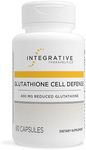 Integrative Therapeutics Glutathione Cell Defense - Supplement with 400 mg Reduced Glutathione, L-Cysteine, and Anthocyanins from Botanical Blend - 60 Capsules