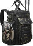 Baseball Bucket Bag Backpack, Coaches Bucket Bag Fit 6 Gallon Buket, Baseball Coaching Accessories with Backpack Straps, Tactical Style Softball Coaches Bags with Multiple Pockets Bucket not included