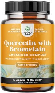 Immune Support Quercetin with Bromelain Supplement - Quercetin 500mg & Bromelain 100mg Antioxidant Supplement for Joint Support Lung Health and Immunity - Advanced Quercetin Bromelain Supplement 90ct