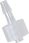 MEETOOT 10pcs Luer-to-Barb Adapter Male Luer with Lock Ring 1/8" Hose Barb Screw Quick Connector Plug 3.2mm for Laboratory Biochemical/Analytical Instruments and Food Machinery