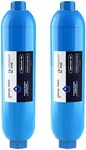 GLACIER FRESH RV/Marine Water Filter, Greatly Reduces Bad Taste, Odors, Chlorine and Sediment in Drinking Water, 2 Packs