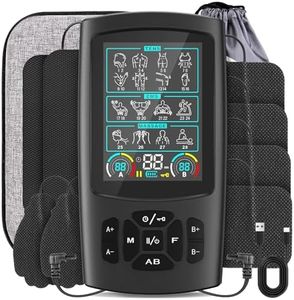 TENS Unit EMS Muscle Stimulator with 28 Modes, Dual Channel Muscle Stimulator Machine with 8PCS Electrode Pads, TENS Machine for Muscles, Shoulder, Neck, Back, New Upgraded Color Screen