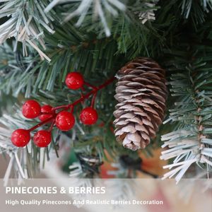 Asinse 7FT Pre-Lit Christmas Tree – Artificial Holiday Decor