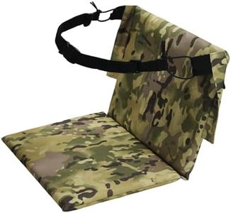 MYDAYS Hunting Seat Cushion, Portable Stadium Seat Pad with Waist Belt, Lightweight Foam Seat Cushion for Camping, Hunting, Fishing, Outdoor (CP Camo)