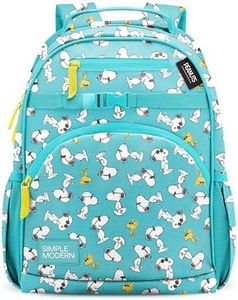 Simple Modern Large Peanuts Kids Backpack for School Girls and Boys | Elementary Backpack for Teen | Fletcher Collection | Kids - 16" tall | Snoopy & Woodstock