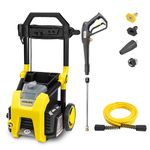 Karcher K1900PS 1900 PSI 1.2 GPM Electric Power Pressure Washer with Turbo, 15°, & Soap Nozzles