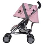 Daisy Chain Little Zipp Dolls Pushchair – 62cm handle height. For 18 months to 3 years. (Classic Pink)