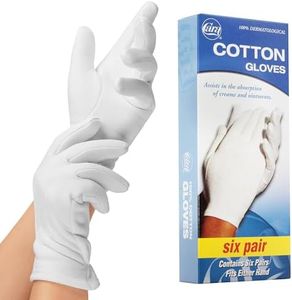 CARA Eczema Moisturizing Cotton Gloves, Medium, 6 Pair