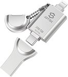 Apple MFi Certified 256GB Photo-Stick-for-iPhone-USB-Flash-Drives Photo Storage Stick for iPhone 15/14/13/12 USB C Thumb-Drive External-Storage-Mobile-for-Android iPad Flash Drive Photo Transfer Stick