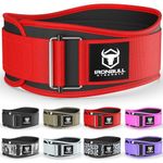 Weight Lifting Belt for Men and Women - Performance Auto-Locking Weightlifting Belt for Functional Fitness, Olympic Lifting and Training Workouts - Squats, Deadlift (Red, Large)