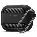 Spigen Rugged Armor Cover Case Compatible for Airpods Pro (2019) - Matte Black