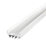 M-D Building Products 6528 U-Shaped Door Bottom with Vinyl Fins CDB 134, 36-Inch, White