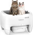 Self-Cleaning Cat Litter Tray, PalNests Open-Top Automatic Cat Litter Box with APP Control, Extra Large Robot Litter Box with Dual Odor Control and 7 Safety Sensors for Multiple Multi-Cats
